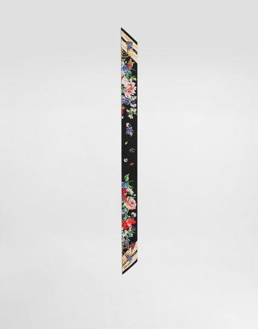 Šál Dolce & Gabbana Dolce & Gabbana Floral-Print Twill Headscarf Čierna | FS215AGDC5JHN5QG, 2