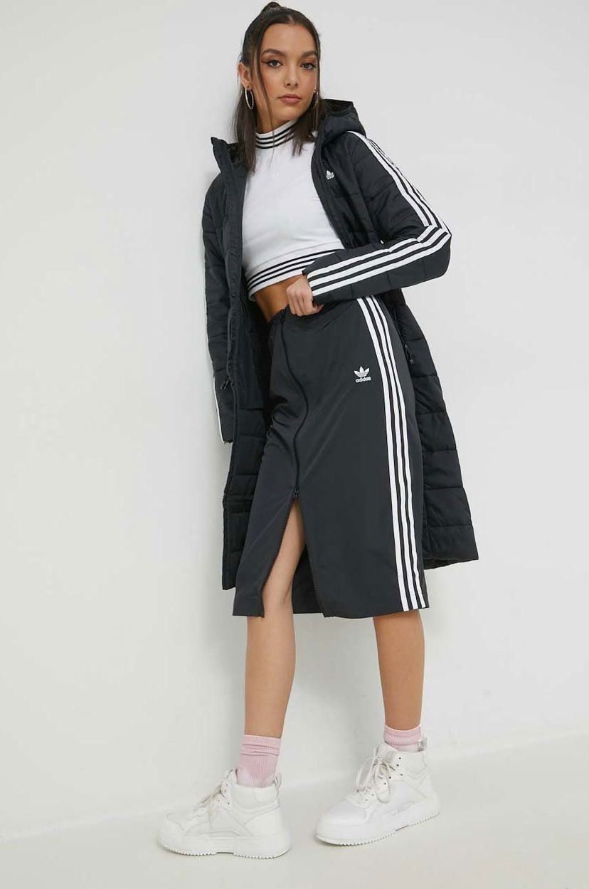 Sukňa adidas Originals adidas Originals Midi Skirt Čierna | HM2156