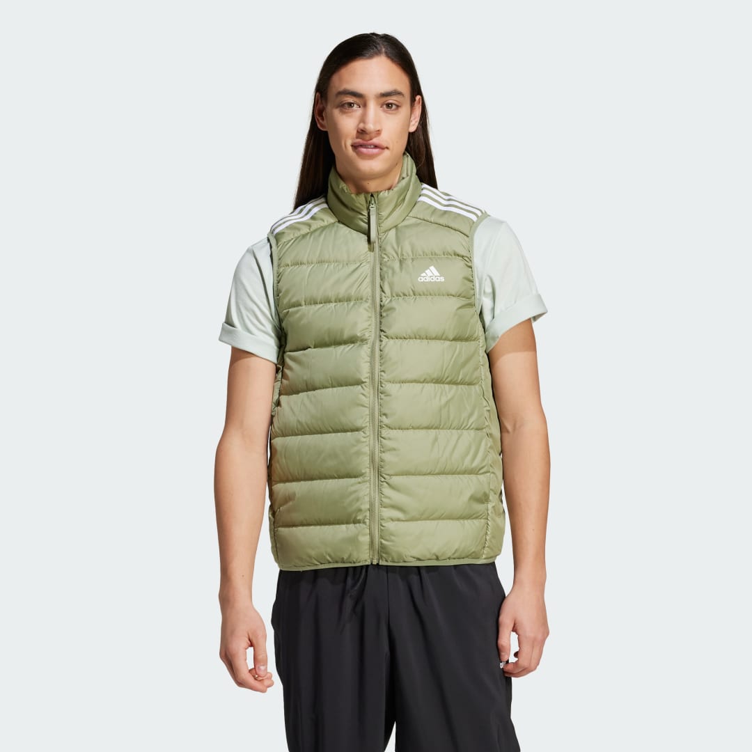 Vesta adidas Performance Essentials 3-Stripes Light Down Vest Zelené | IX8902, 0