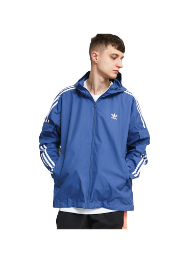 Vetrovka adidas Originals Originals 3-Stripes Windbreaker Modrá | GN3469