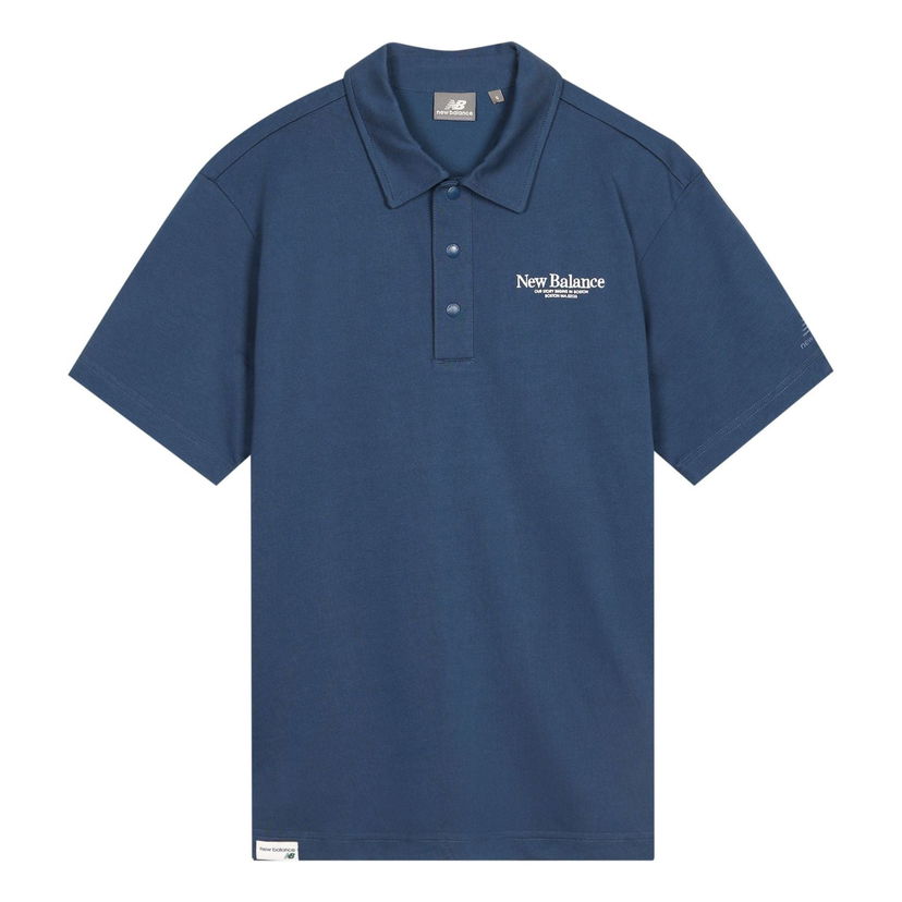 Polo tričko New Balance Sport Lifestyle Polo Shirt Modrá | 5FD24193-NV
