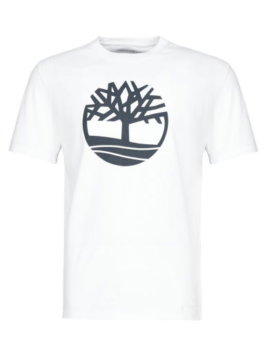 Tričko Timberland T shirt SS KENNEBEC RIVER BRAND TREE TEE Biela | TB0A2C2R-100=TB0A2CGA-100