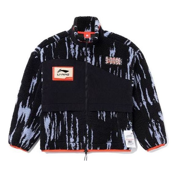 Sveter Li-Ning Print Classic Warm Coat Čierna | AJDR435-3