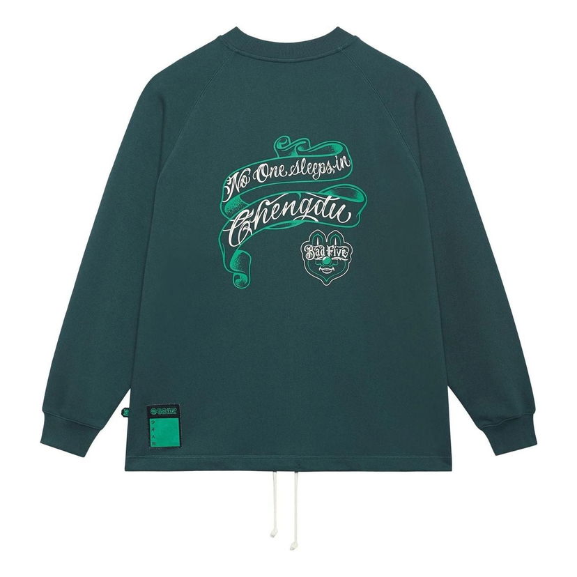 Mikina Li-Ning Graphic Sweatshirt Zelené | AWDSJ07-2