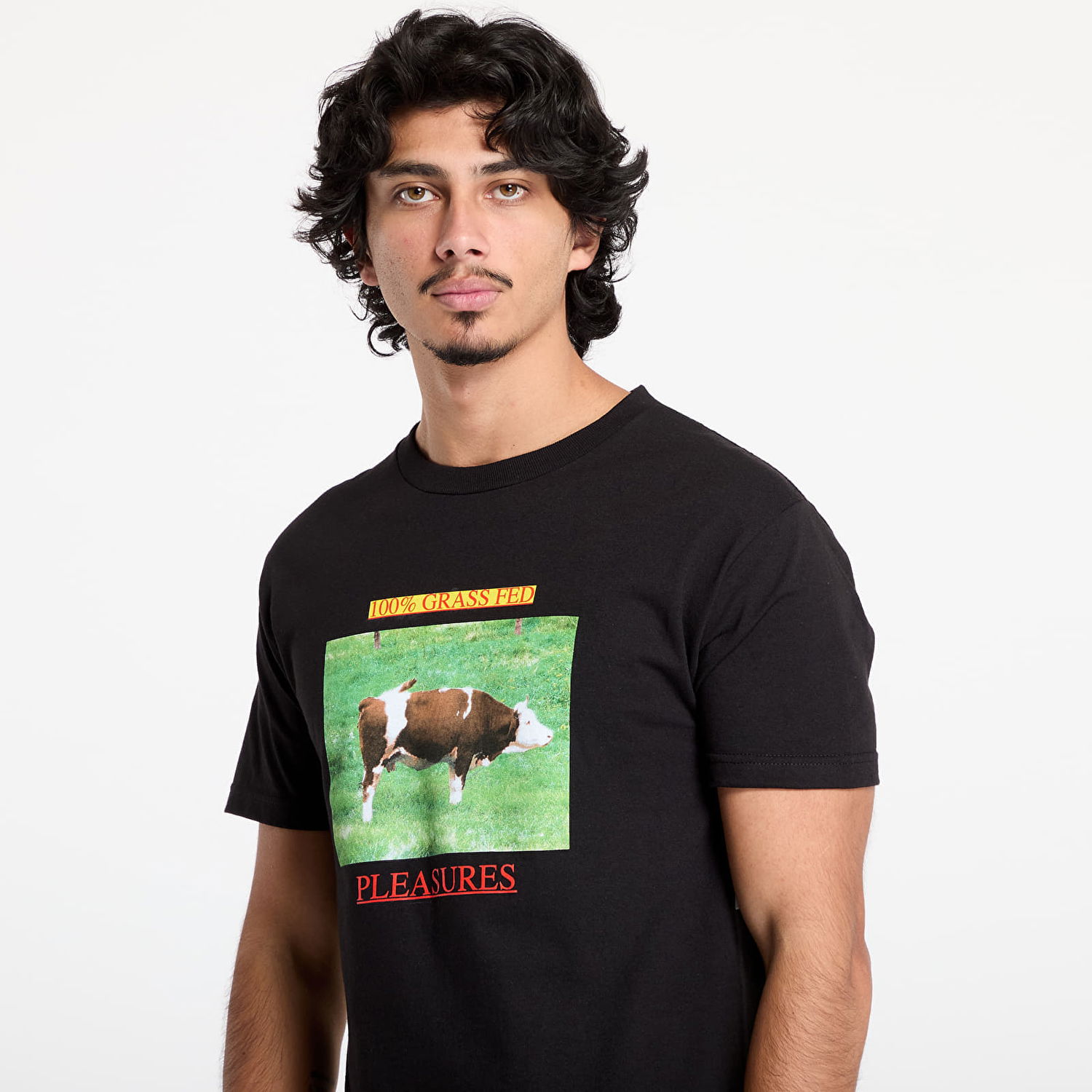 Tričko Pleasures Black Graphic T-Shirt Čierna | P24W042 BLACK, 1