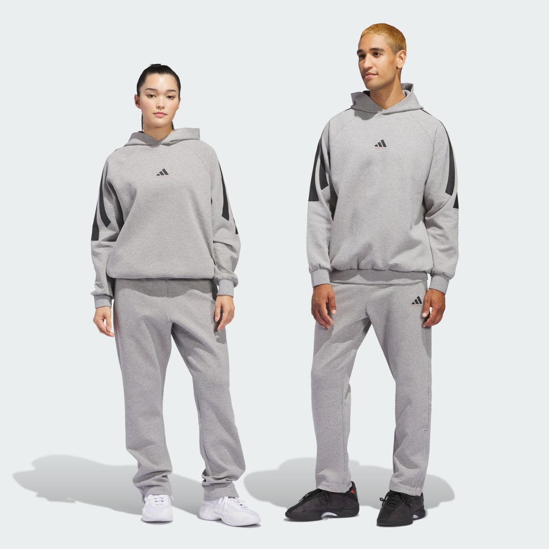 Mikina adidas Performance Basketball Spacer Sweatpants Šedá | JJ1562, 1