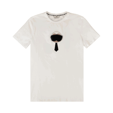 Tričko FENDI Karl Lagerfield x T-Shirt Biela | FS7036 89J FOZNM, 0