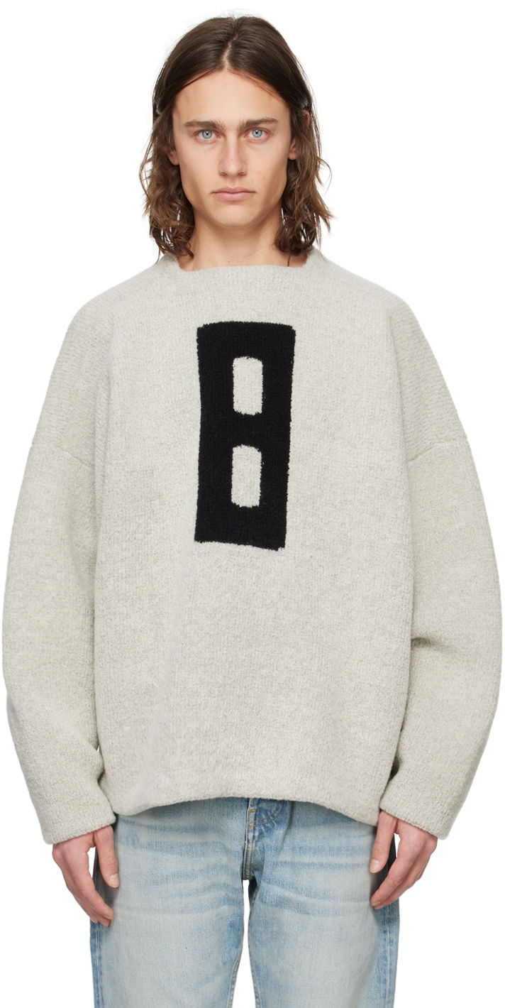 Sveter Fear of God Gray Jacquard Sweater Šedá | FG820-0127WOL