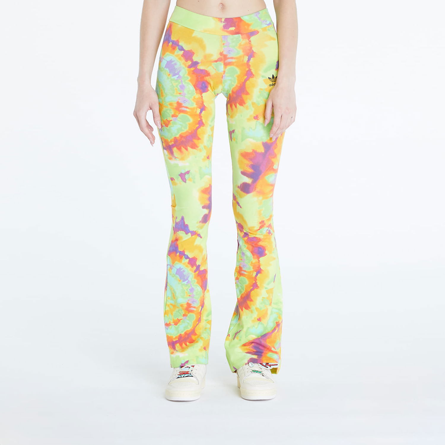 Nohavice adidas Originals Tie-Dyed Flared Pant Žltá | IY7597, 0