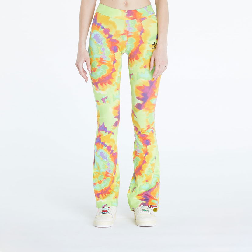 Nohavice adidas Originals Tie-Dyed Flared Pant Žltá | IY7597