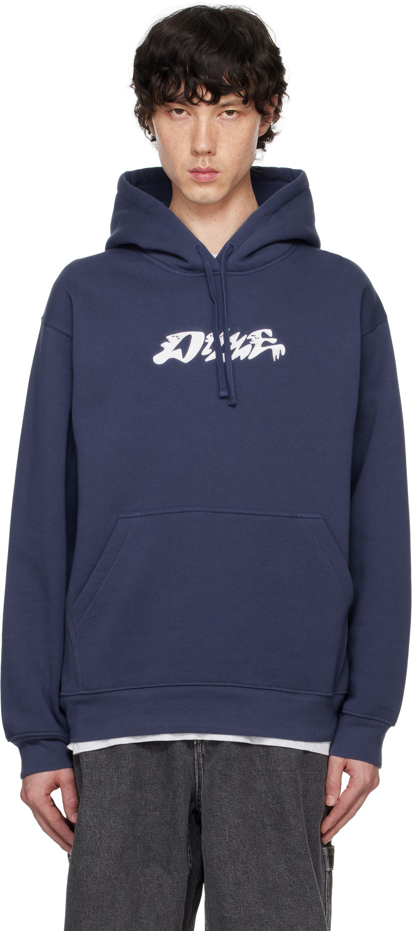 Mikina Dime Navy Happy Hoodie Navy | DIMEFA2420BLU