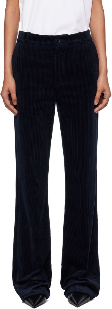 Nohavice A.P.C. A.P.C. Rosemary Corduroy Flare Trousers Navy | COHBB-F08502, 0