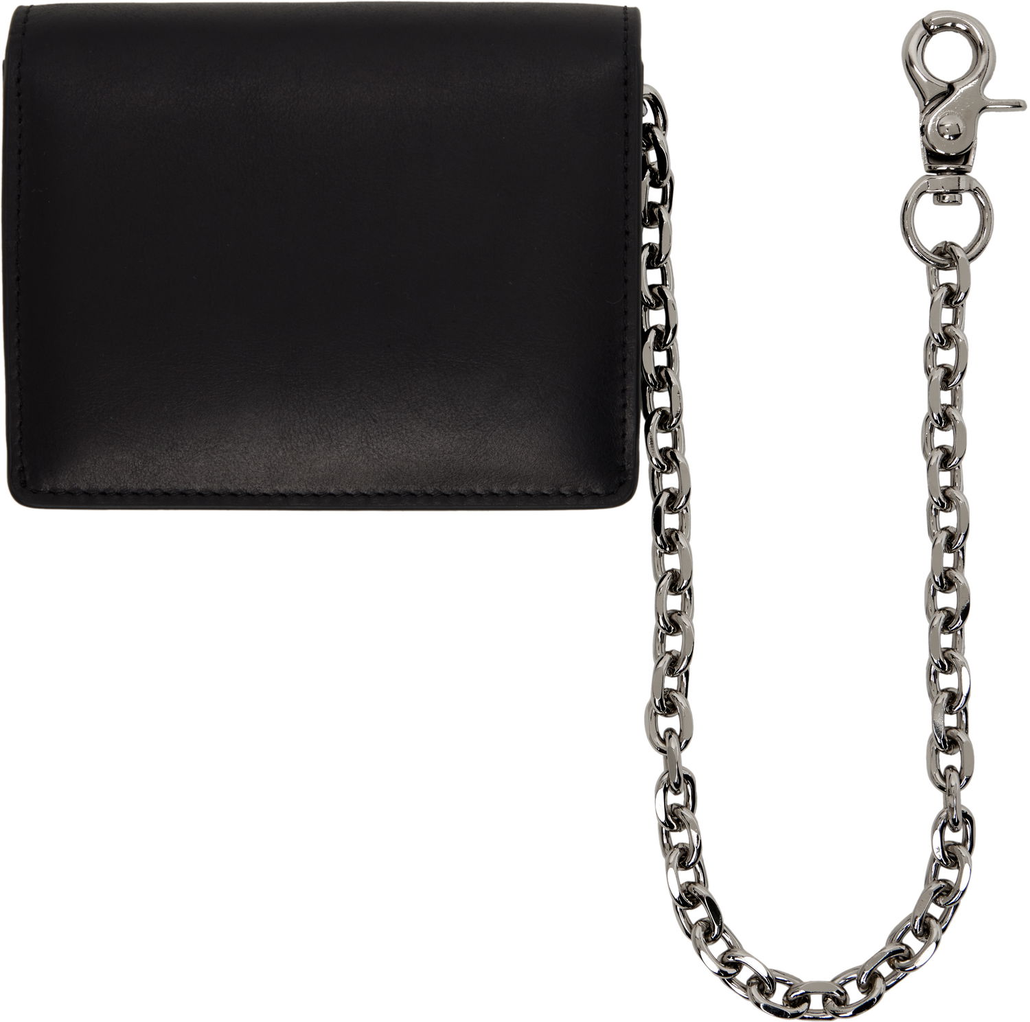 Peňaženka Dime Dime Chain Leather Wallet Čierna | DIMESP2527BLK, 1