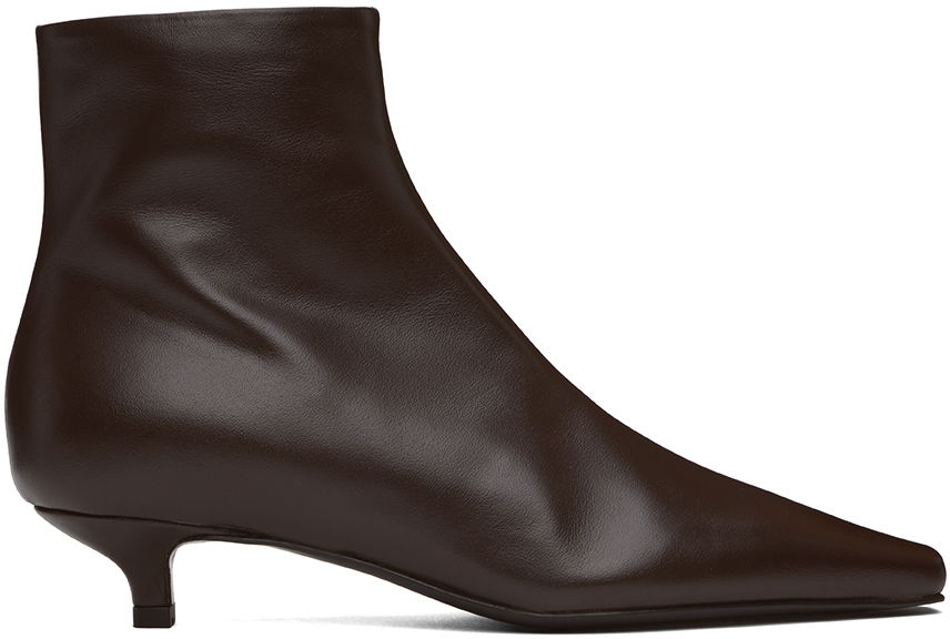 Tenisky a topánky TOTEME Slim Ankle Boots Hnedá | 244-WAS931-LE0002, 0