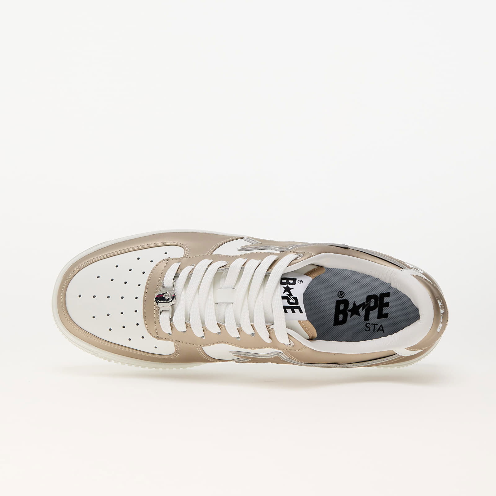 A Bathing Ape Men's BAPE STA #4 M1 Sneakers in Beige, Size UK 6 | END. Clothing