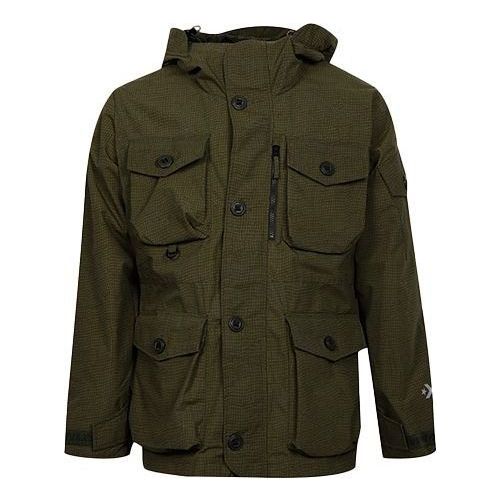 Vetrovka Converse Printed Utility Jacket Zelené | 10007259-A01