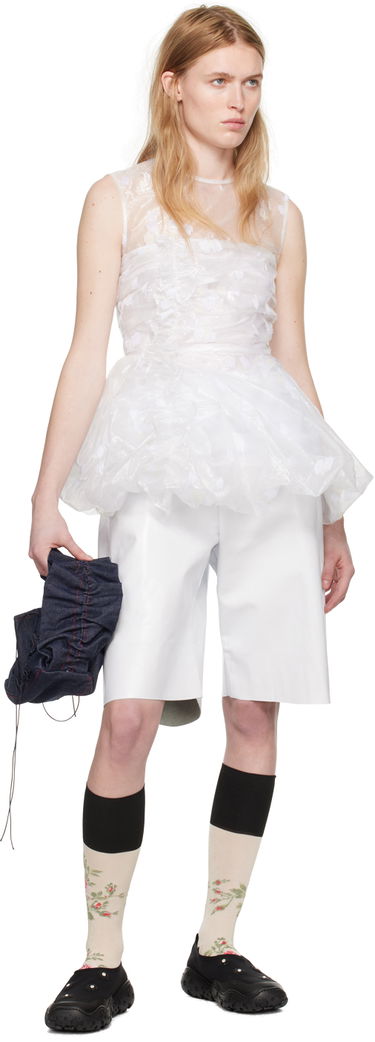 Kabelka Cecilie Bahnsen Denim Ruffle Handle Bag Čierna | 1.24BAG45012 UMI BAG, 3