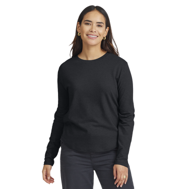 Tričko Allbirds Merino Wool Long Sleeve T-Shirt, Size XS Čierna | A11503W, 0