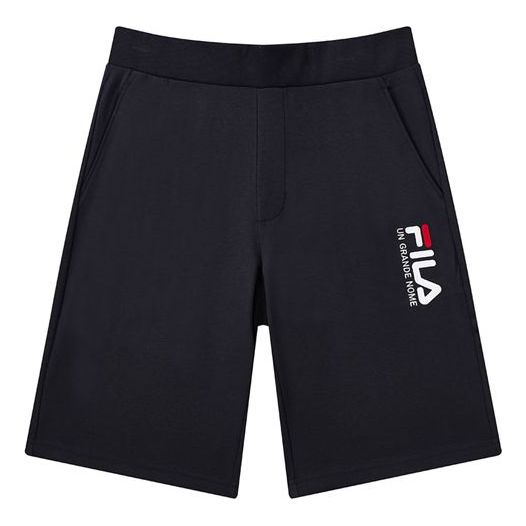 Šortky FILA Logo Embroidered Casual Knit Shorts Navy | F51M128604F-NV
