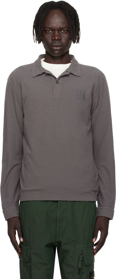Polo tričko Stone Island Stone Island Long Sleeve Cotton Jersey Polo Šedá | K2S15 2200011 S0F11, 0