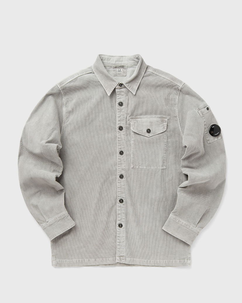 Košeľa C.P. Company Long Sleeve Corduroy Shirt Šedá | 19CMSH071A006410O-331