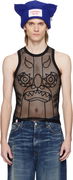 Charles Jeffrey LOVERBOY Graphic Net Tank Top
