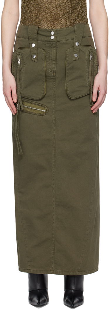 Sukňa Blumarine Embroidered Maxi Skirt Zelené | P422J108A, 0