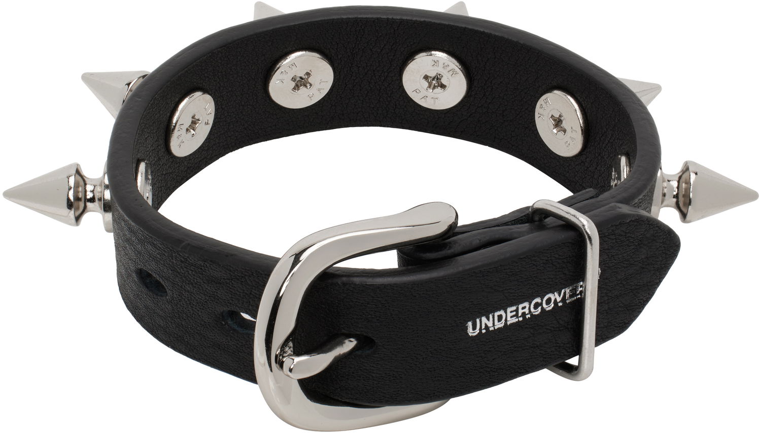 Náramok UNDERCOVER UNDERCOVER Spike Leather Bracelet Čierna | UP1E4A02, 1