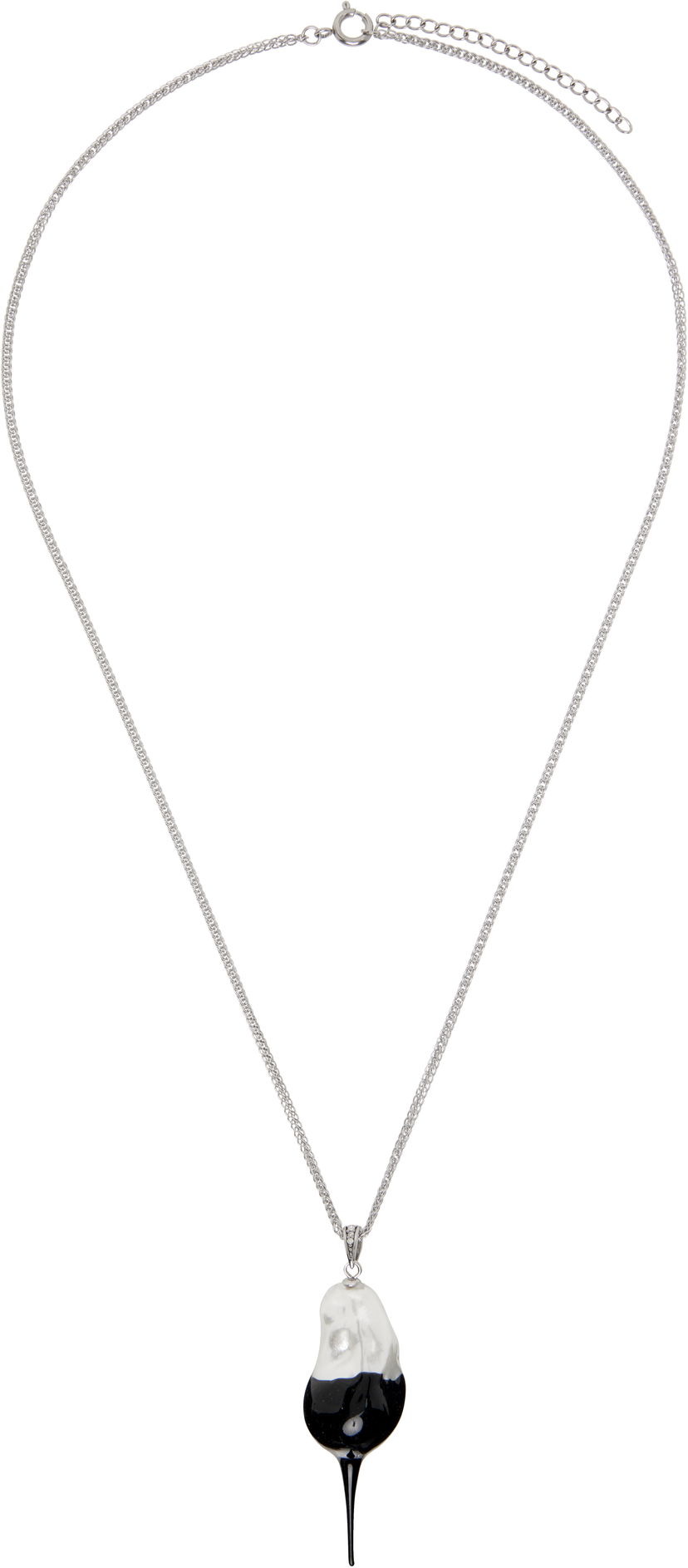 Náhrdelník Ottolinger Ottolinger Two-Tone Dipped Pearl Chain Necklace Biela | 125-903125-02