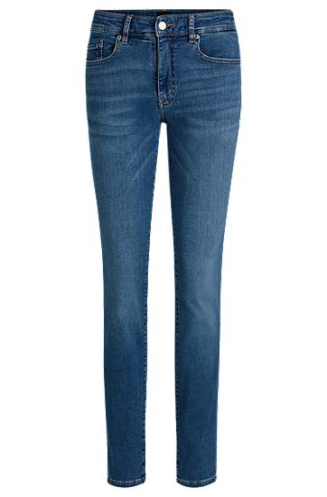Džínsy BOSS Slim-Fit Super-Stretch Jeans Modrá | 50530691