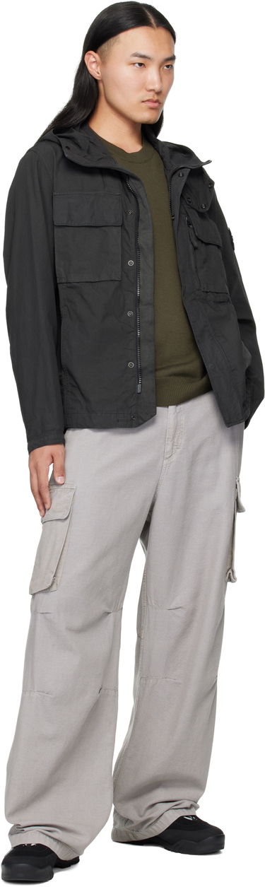 Bunda Stone Island Canvas Weave Cotton Jacket Čierna | K2S15 Q100012 S0240, 4