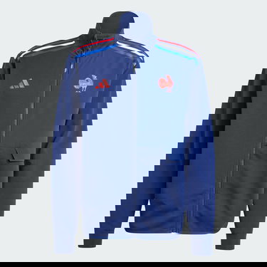 Mikina adidas Performance France Rugby Anthem Navy | JG8212, 3