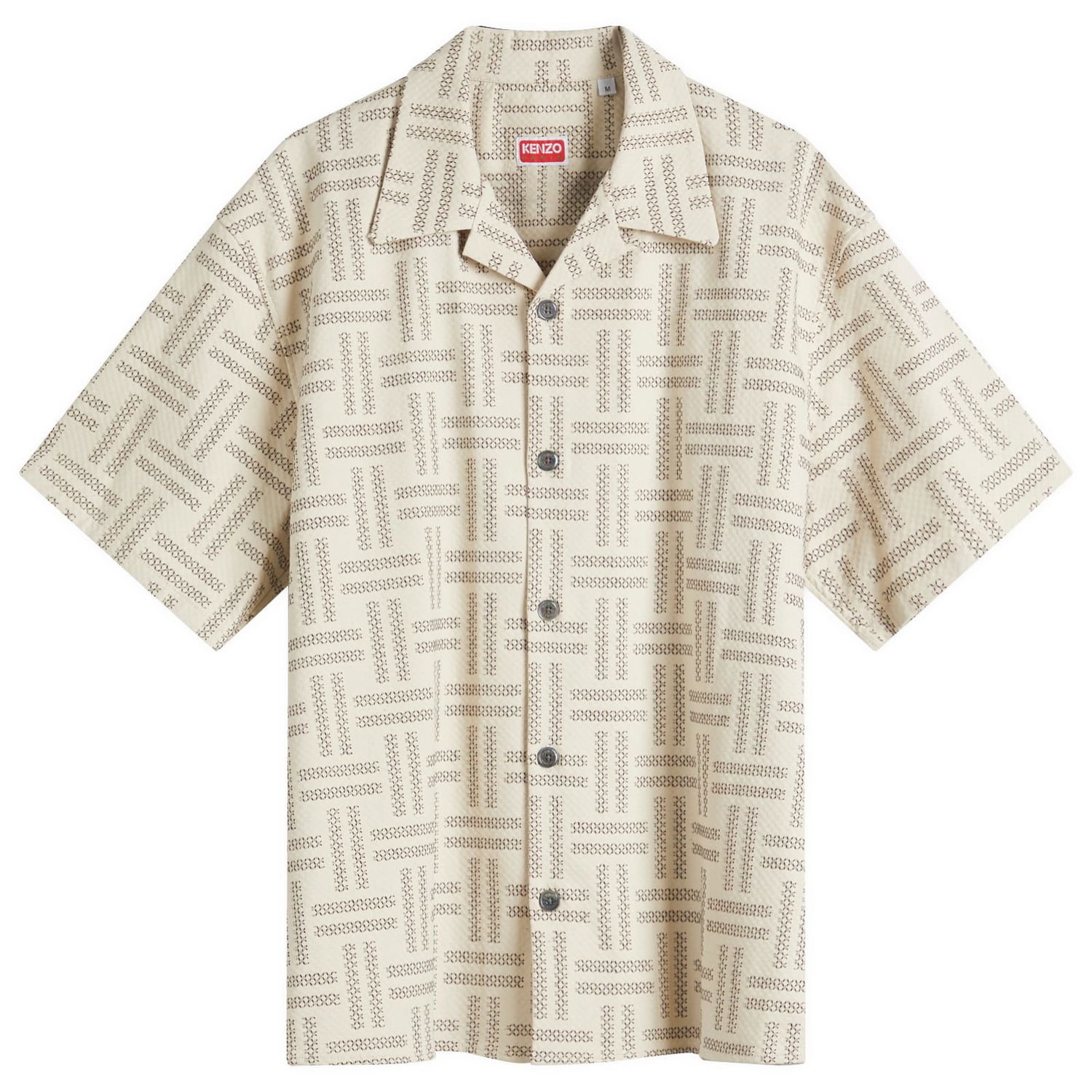 Košeľa KENZO Kenzo Woven Hawaiian Shirt Béžová | FF55CH1109JF-10, 1