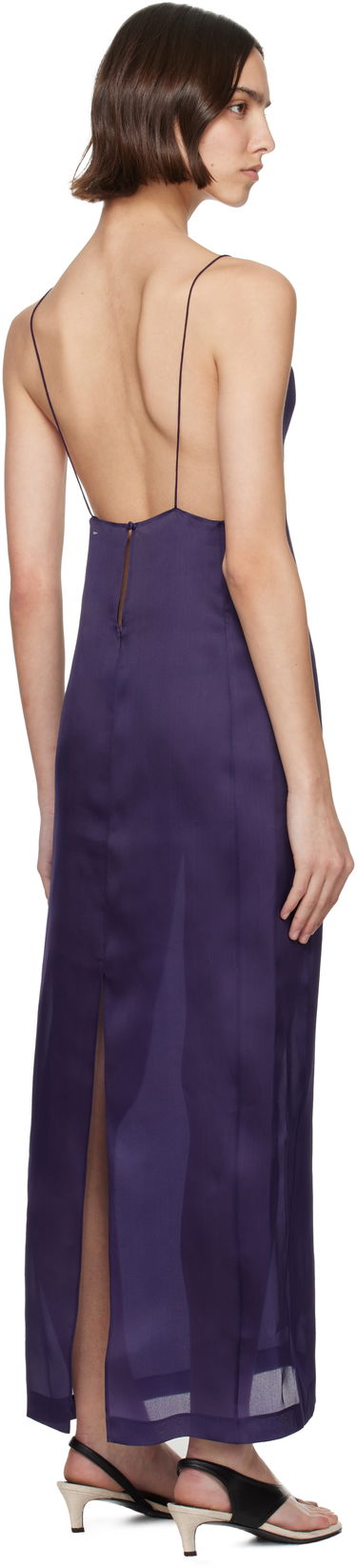 Šaty Khaite KHAITE Tulula Maxi Dress Fialová | 55043002, 2