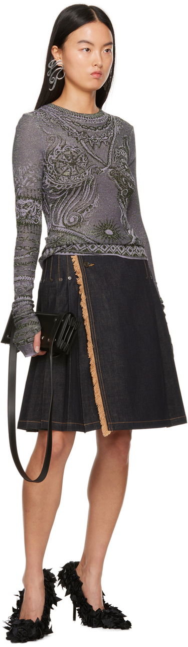 Tričko Jean Paul Gaultier Jean Paul Gaultier Soleil Shimmering Patterned Long Sleeve T-Shirt Rôznofarebný | 23/15-F-PL040-M061-4027, 3