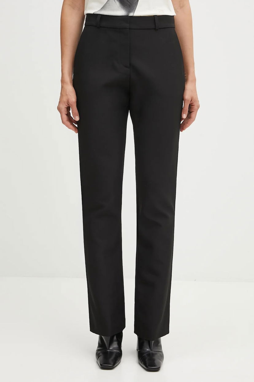 Nohavice Coperni Coperni Boyfriend High-Waist Trousers Čierna | COPP117F3004