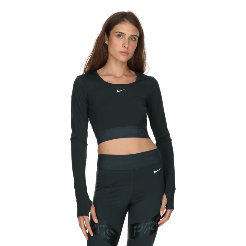 Crop Top Nike Dri-FIT Pro GG Shine Long Sleeve Cropped Top Zelené | HV9992-390