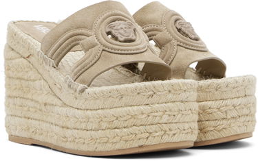 Tenisky a topánky Versace Versace Medusa '95 Platform Espadrille Heeled Sandals Béžová | 1017852_1A13293_1K880, 3