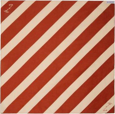 Šál Burberry Striped Cotton Scarf Červená | 8101580, 1