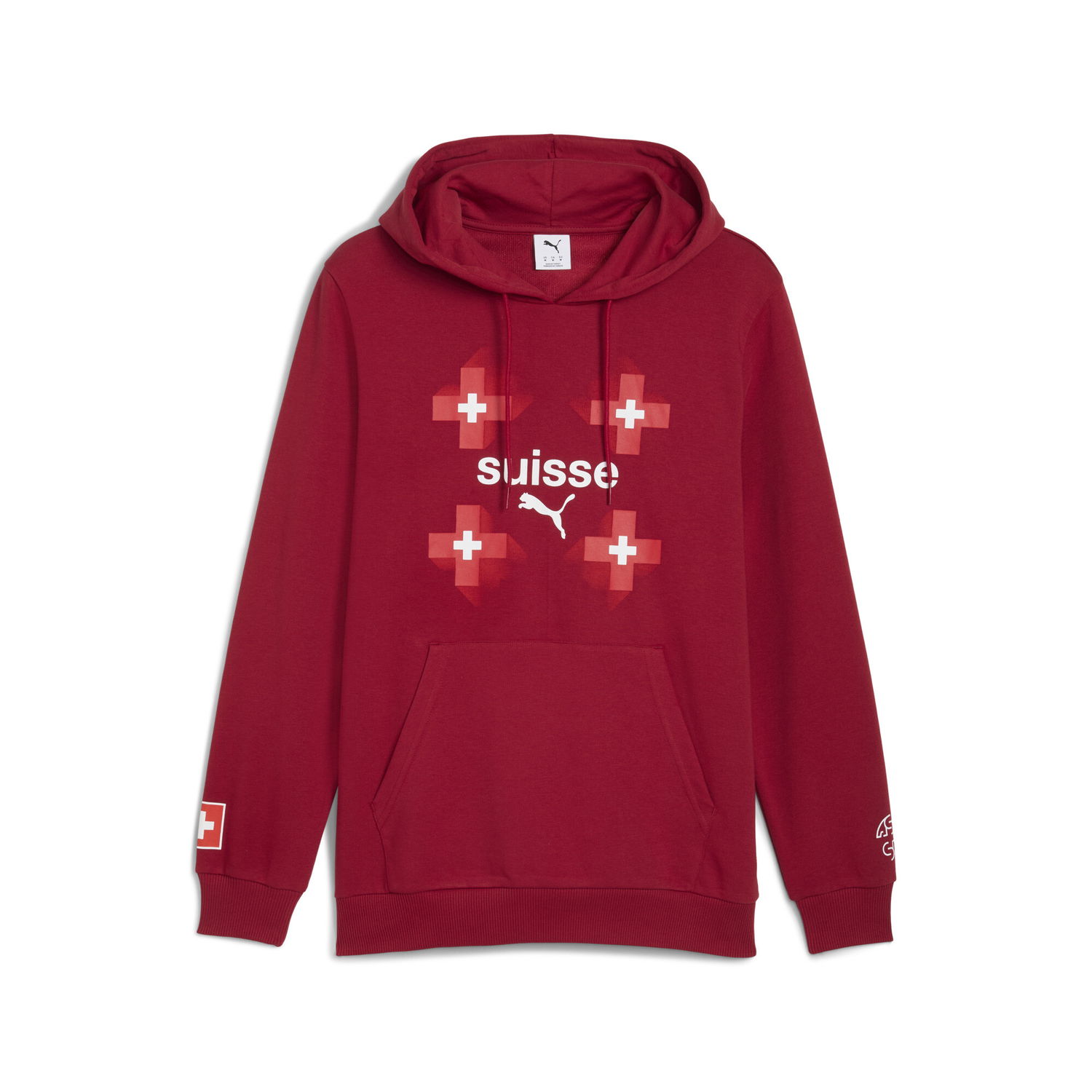 Mikina Puma Switzerland FtblCulture Men's Hoodie Červená | 783647_02, 0
