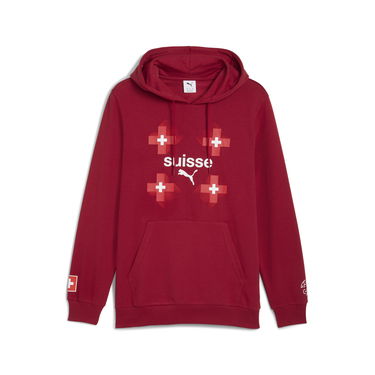Mikina Puma Switzerland FtblCulture Men's Hoodie Červená | 783647_02, 0