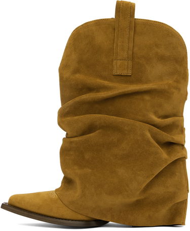 Oblečenie R13 R13 Low Rider Slouch Suede Cowboy Boots Hnedá | R13S0109-S104A, 2