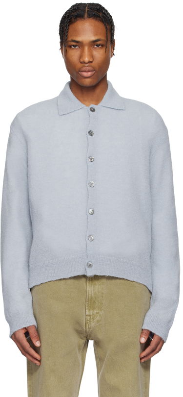 Sveter OUR LEGACY Our Legacy Evening Polo Cardigan Modrá | M2253EL, 0