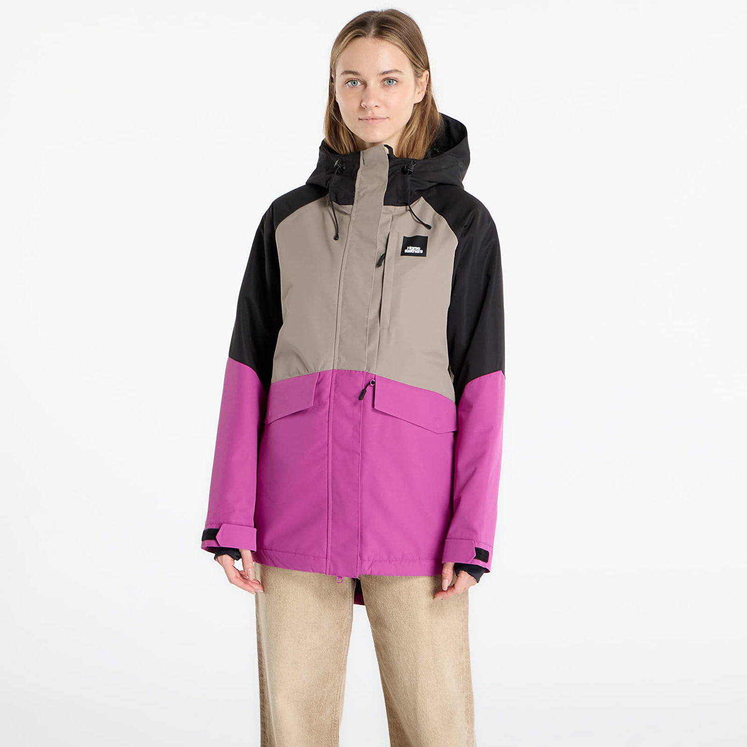 Bunda Horsefeathers Ember Hooded Jacket Rôznofarebný | OW229D, 0