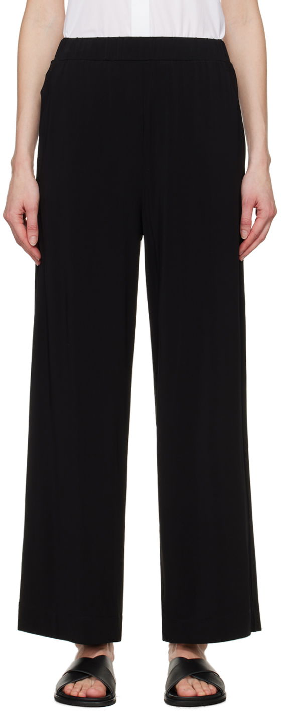 Nohavice Max Mara Pull-On Wide-Leg Pants Čierna | 2416781019600, 0