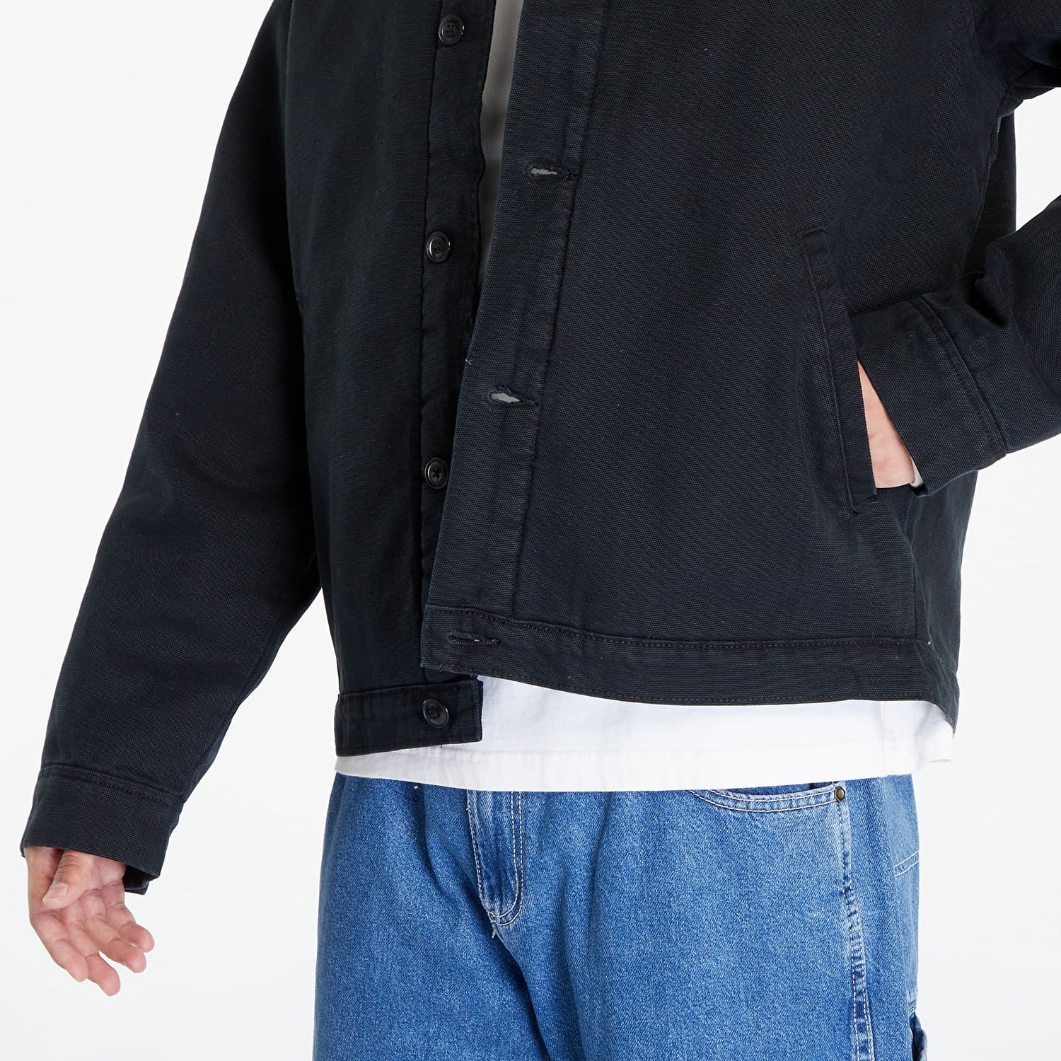 Bunda Dickies Sherpa Lined Deck Jacket Stonewashed Čierna | DK0A4XFYC401, 1