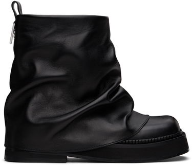 Kabáty The Attico Attico Mini Robin Slouch Leather Boots Čierna | 247WS832 L019, 0