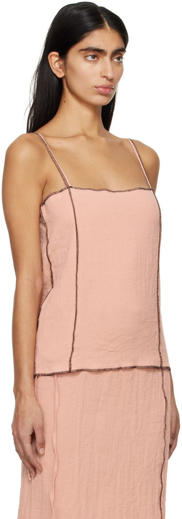 Šaty Baserange Baserange Shok Sleeveless Midi Dress Ružová | TOSKS-LC-SP24, 3