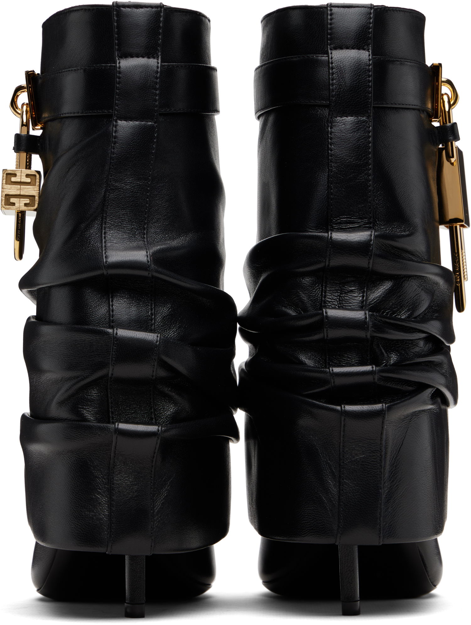 Tenisky a topánky Givenchy Shark Lock Stiletto Boots Čierna | BE604RE2AF001, 1