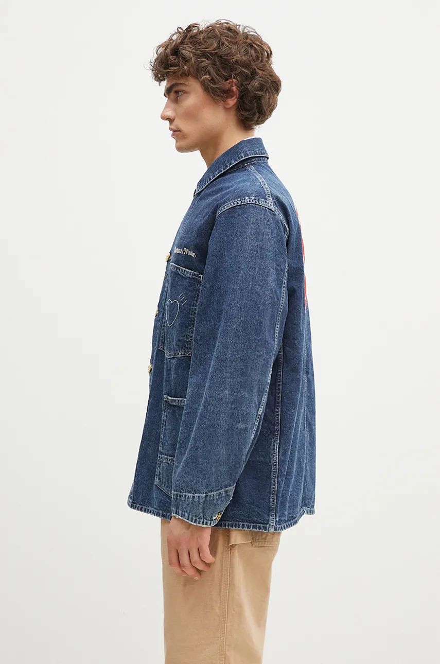 Košeľa Human Made Denim Coverall Jacket Modrá | HM28JK002, 1
